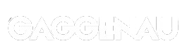 The logo for gaggenau, a luxury kitchen appliances brand, on a black background.