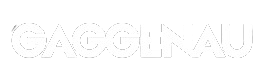 Gaggenau brand logo, representing luxury kitchen appliances, with white text on a black background.