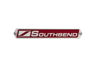 Emblem with the southbend logo on a white background.