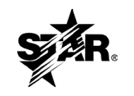 Logo consisting of a stylized star with the word 'star' incorporated into the design.