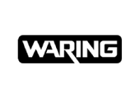 Logo of the waring brand, featuring bold uppercase letters.