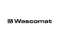 Wascomat brand logo with a black and white color scheme.