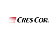 Cres cor company logo with a stylized red flame motif next to the text.