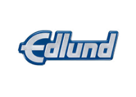 Edlund company logo with blue and white color scheme.