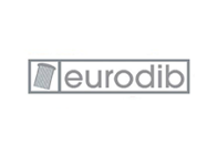 Logo of eurodib with stylized ‘e’ on the left side.