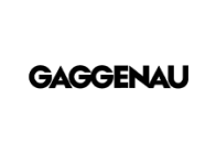 Logo of gaggenau, a brand name in bold black font on a white background.
