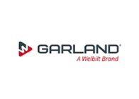 Logo of garland, a welbilt brand, with a stylized "m" next to the wordmark.