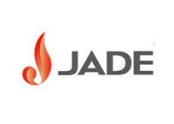 Logo of "jade" featuring a stylized flame graphic.