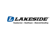 Lakeside company logo with categories of service: foodservice, healthcare, material handling.
