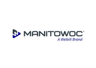 Manitowoc company logo, featuring the stylized 'm' symbol next to the company name and the tagline 'a welbilt brand' below.