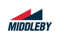 Middleby corporation logo with stylized red and blue shapes above the company name.