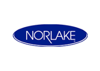 Norlake company logo with an oval shape and blue background.