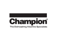 Logo of champion, a company specializing in dishwashing machines.